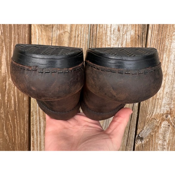 Dansko Chocolate Brown Leather Clogs Brown Women's Size 40 EU - Picture 4 of 6